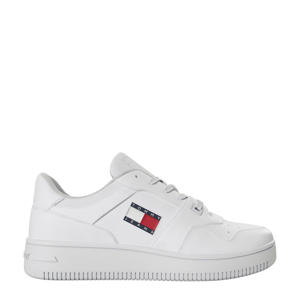   leren sneakers wit