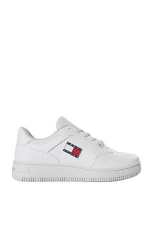   leren sneakers wit