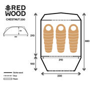 thumbnail: Redwood  Redwood Chestnut 230 TC Koepeltent - Trekking koepel tenten