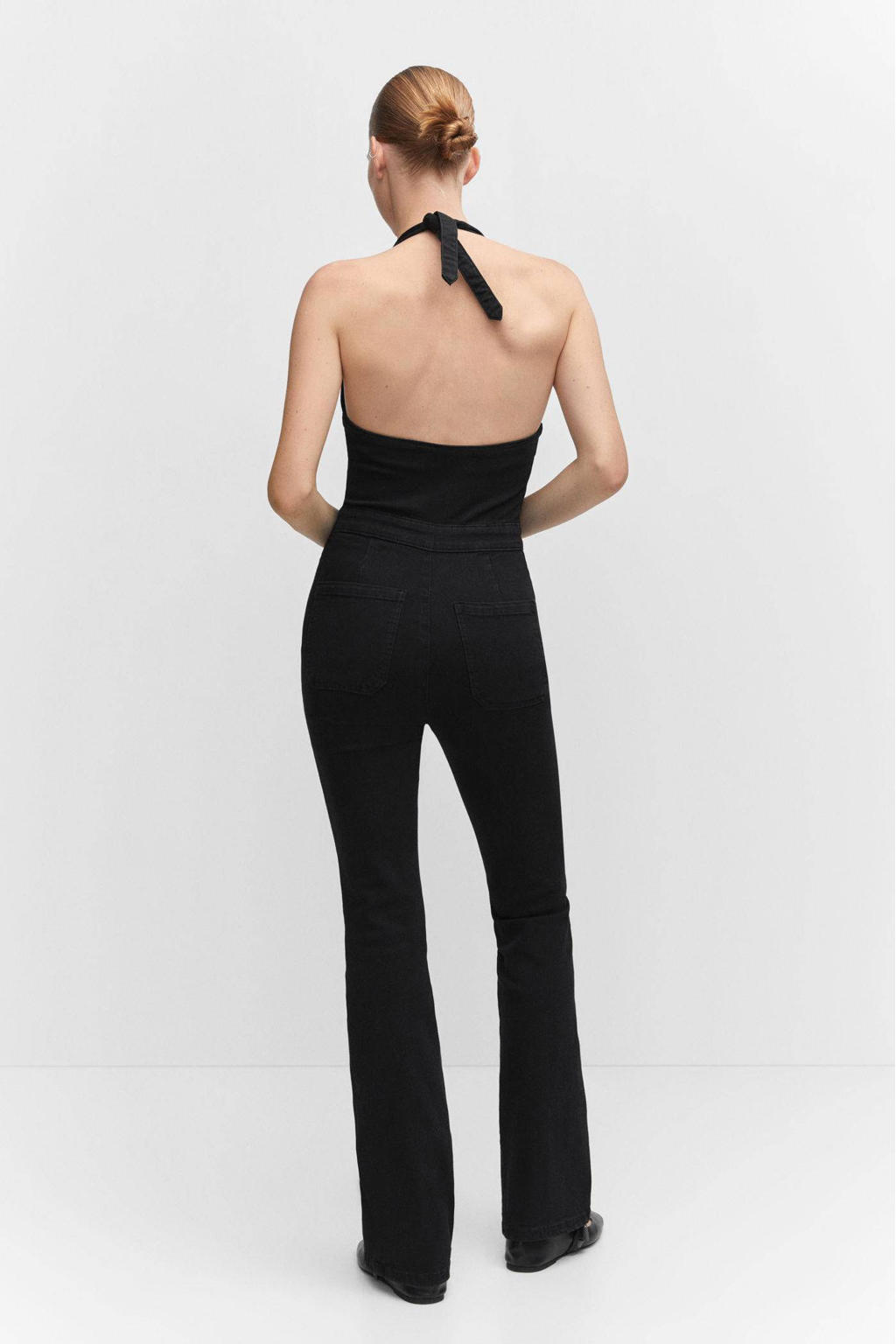 Mango jumpsuit black denim kopen? in huis wehkamp