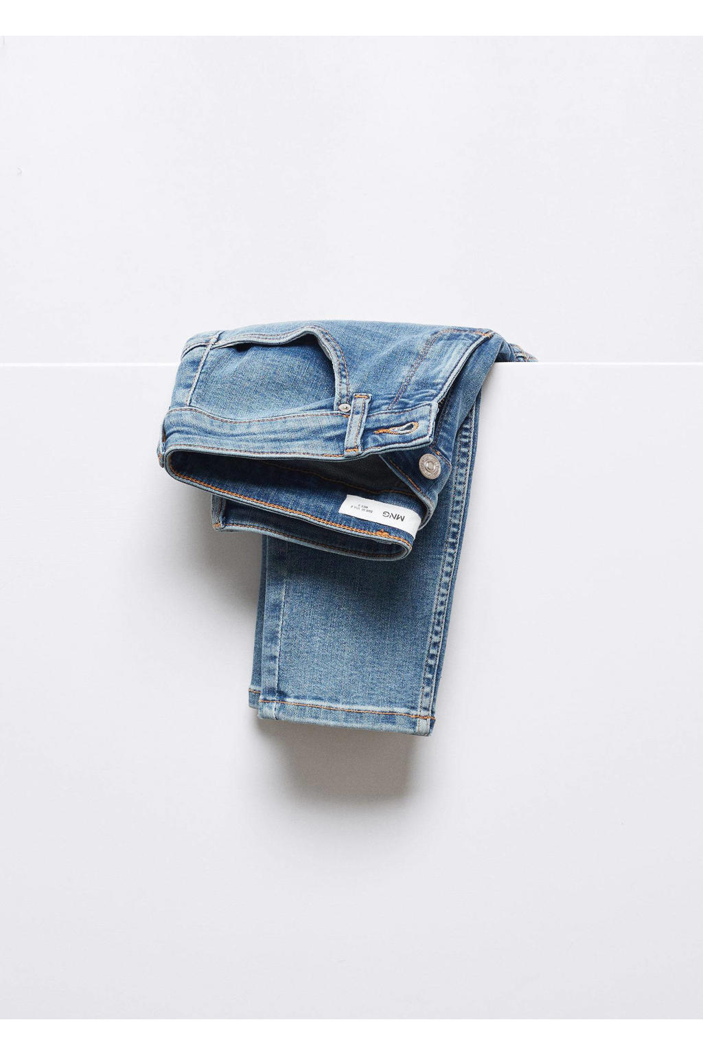 Mango low waist skinny jeans Pushup medium blue denim | wehkamp