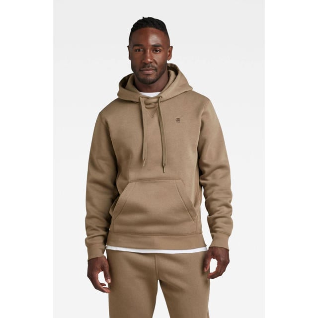 G-Star RAW hoodie Premium core met logo deep walnut | wehkamp