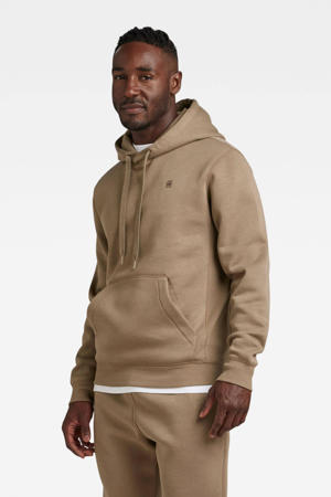hoodie Premium core met logo deep walnut