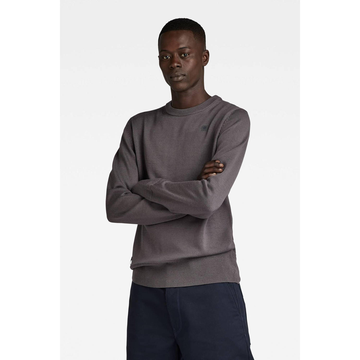 G-Star RAW premium core gebreide trui van merino wol rabbit