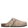 Sacha suède clogs taupe