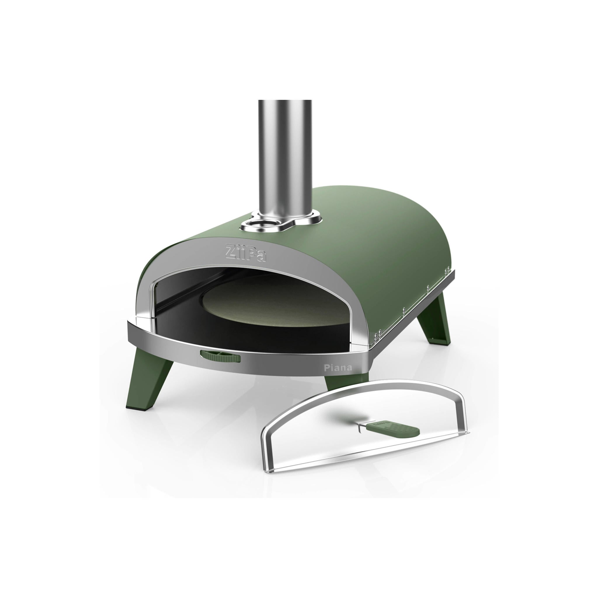 bremermann Pizza-opzetstuk voor grills, met thermometer bremermann Pizza-opzetstuk voor grills, met thermometer