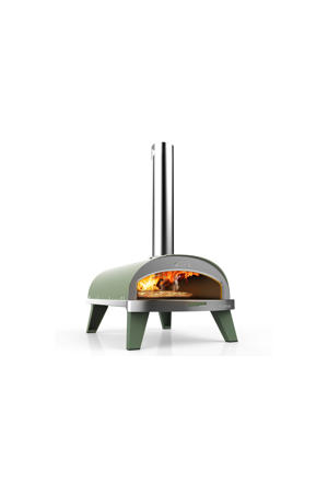 Pizza Oven Piana - Houtgestookt - met Thermometer - Eucalyptus - voor ø 30 cm pizza's - Roterende pizzasteen