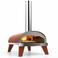 ZiiPa  Pizza Oven Piana - Houtgestookt - met Thermometer - Terracotta - voor ø 30 cm pizza's - Roterende pizzasteen