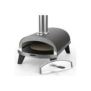 thumbnail: ZiiPa  Pizza Oven Piana - Houtgestookt - met Thermometer - Leisteen - voor ø 30 cm pizza's - Roterende pizzasteen