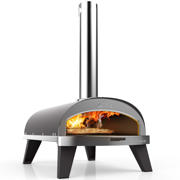 thumbnail: ZiiPa  Pizza Oven Piana - Houtgestookt - met Thermometer - Leisteen - voor ø 30 cm pizza's - Roterende pizzasteen