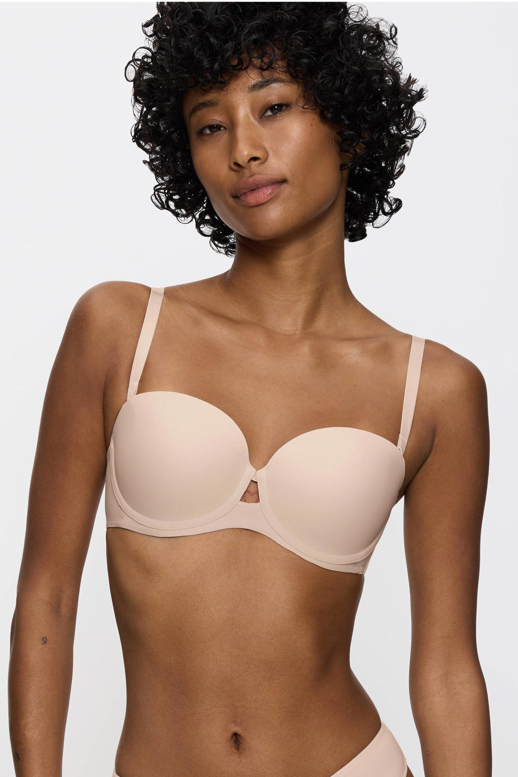 Triumph voorgevormde strapless T-shirt-bh met beugel lichtbeige