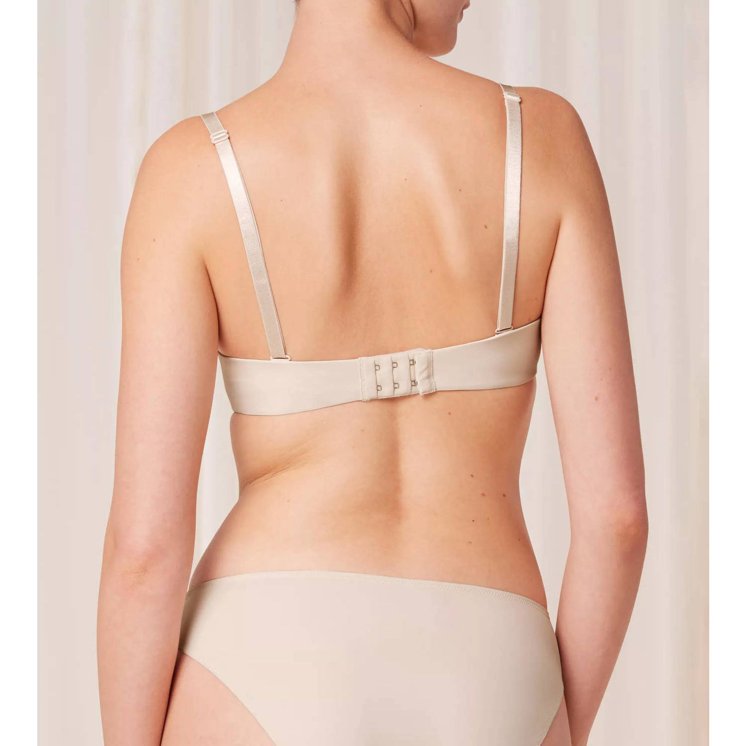 Triumph voorgevormde strapless beugelbh lichtbeige