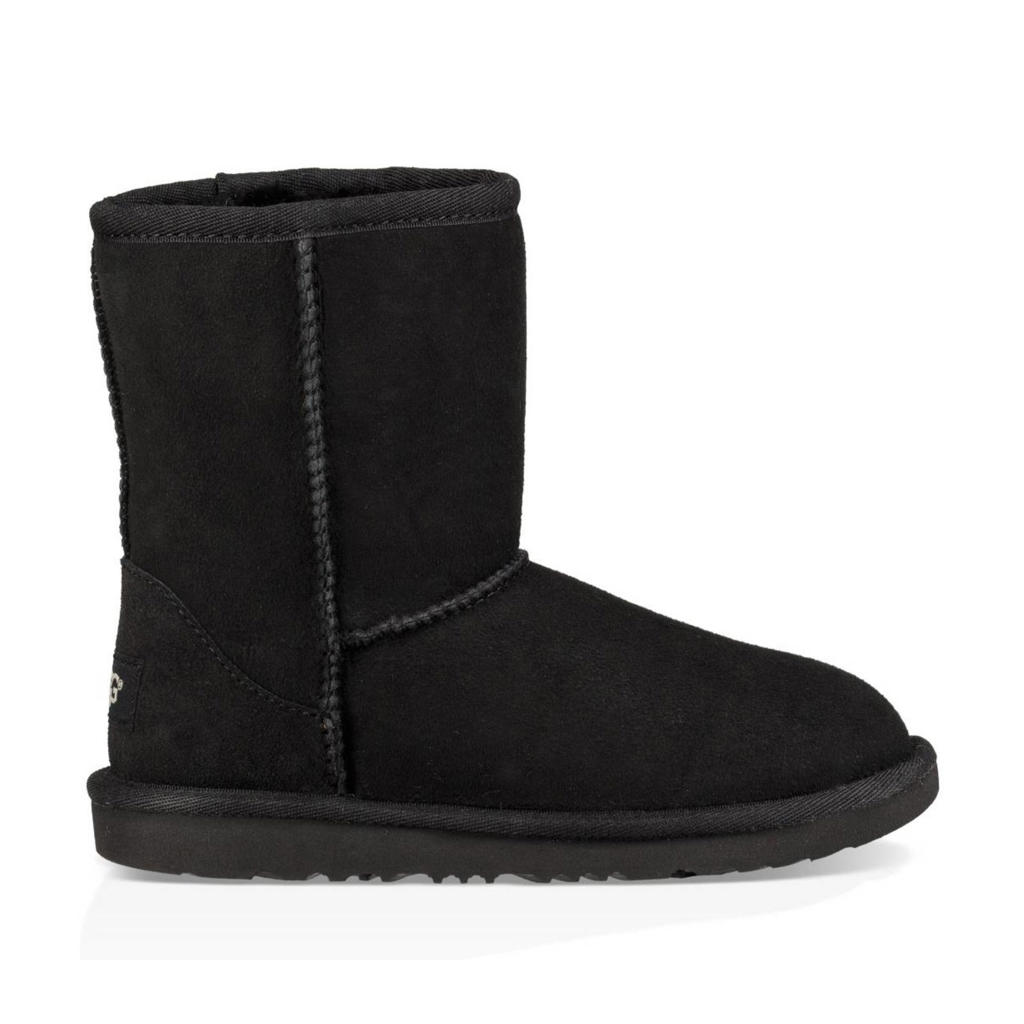 Zwarte jongens en meisjes UGG Classic ll suède enkelboots