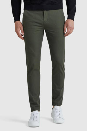 slim fit chino V12 donkergroen