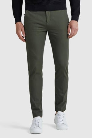 slim fit chino V12 donkergroen