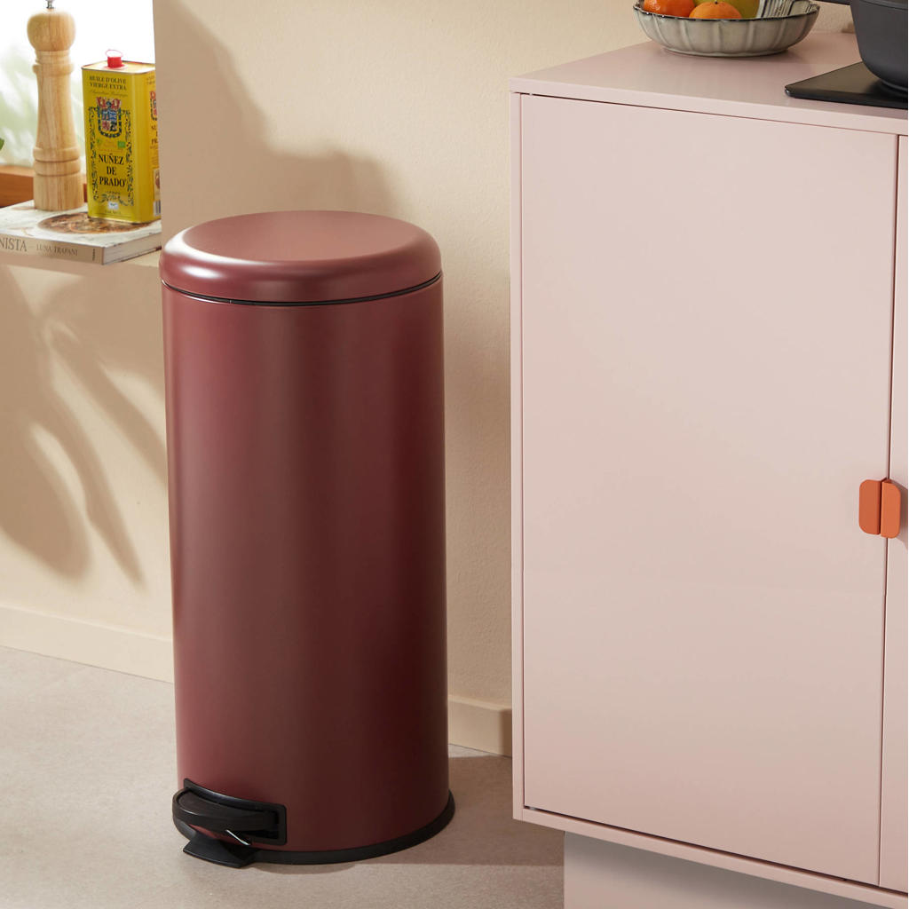 NOUS Living prullenbak (30L) - mat rood