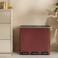 NOUS Living prullenbak - afvalscheiding - (18L+18L+18L) - mat rood