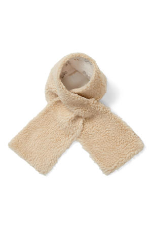 reversible teddy sjaal beige