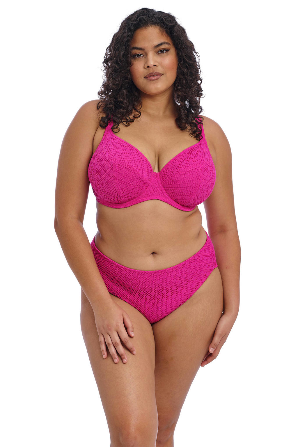 Elomi crochet bikinibroekje Bazaruto fuchsia