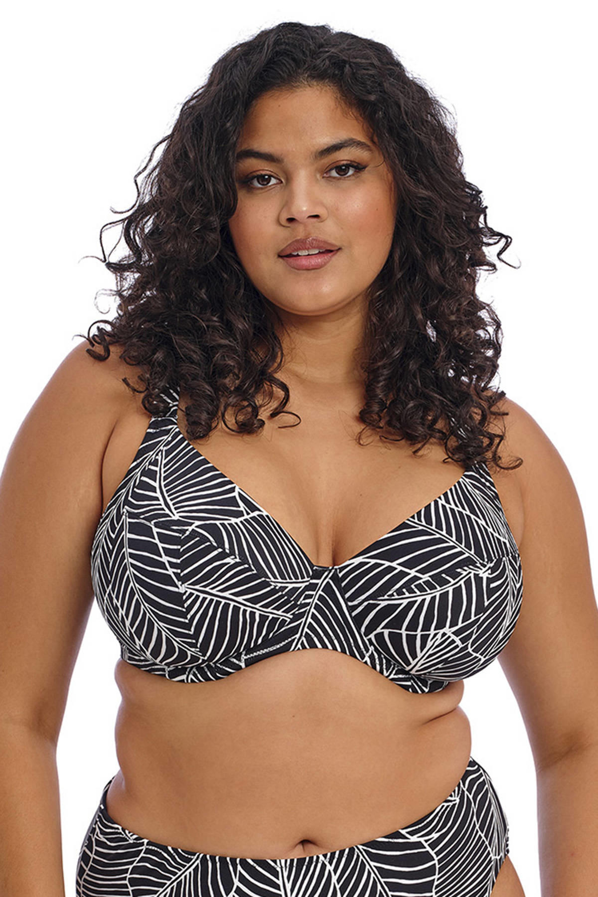 Elomi beugel bikinitop Kate zwart/wit wehkamp