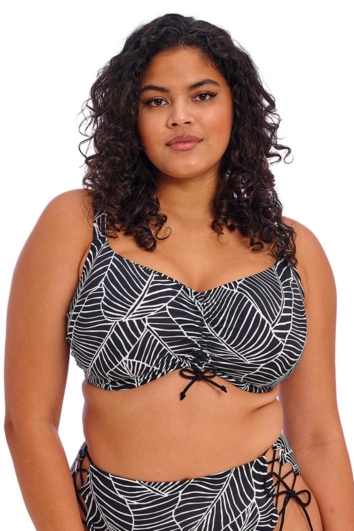 Elomi beugel bikinitop Kate zwart/wit wehkamp