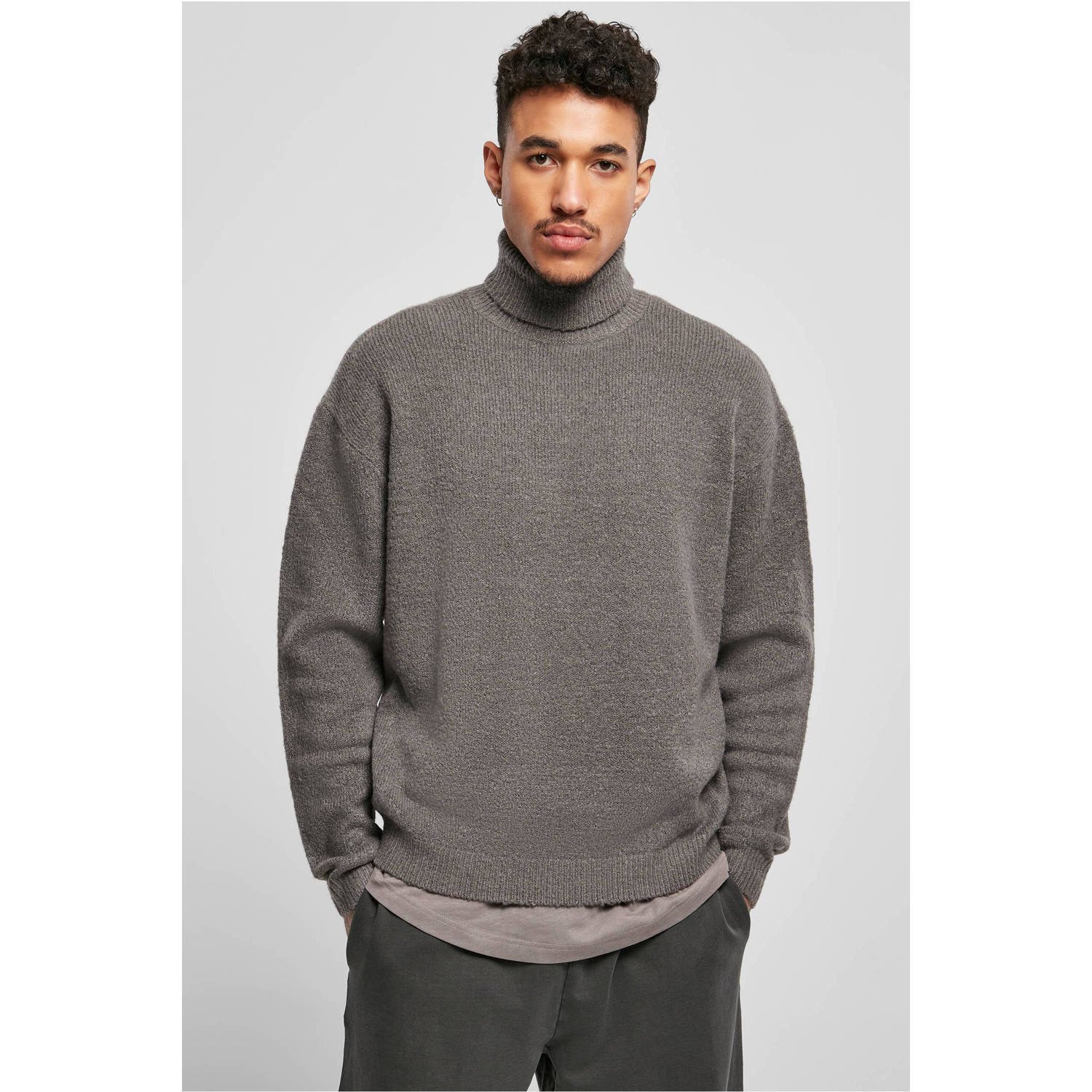 Urban Classics gebreide coltrui asphalt