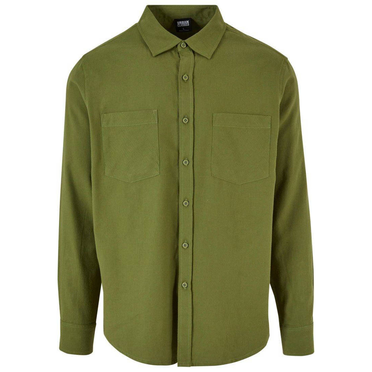Urban Classics regular fit overhemd new olive