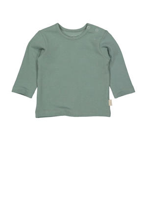 baby longsleeve LNURNOS van katoen groen