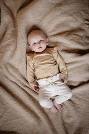 thumbnail: LEVV baby gebloemde longsleeve LNINANOS van katoen geelgroen
