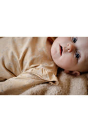 thumbnail: LEVV baby gebloemde longsleeve LNINANOS van katoen geelgroen