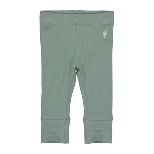 LEVV Newborn baby regular fit broek LNOENOS van katoen groen afbeelding