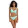 Freya niet-voorgevormde beugel bikinitop met textuur Ibiza Waves turquoise