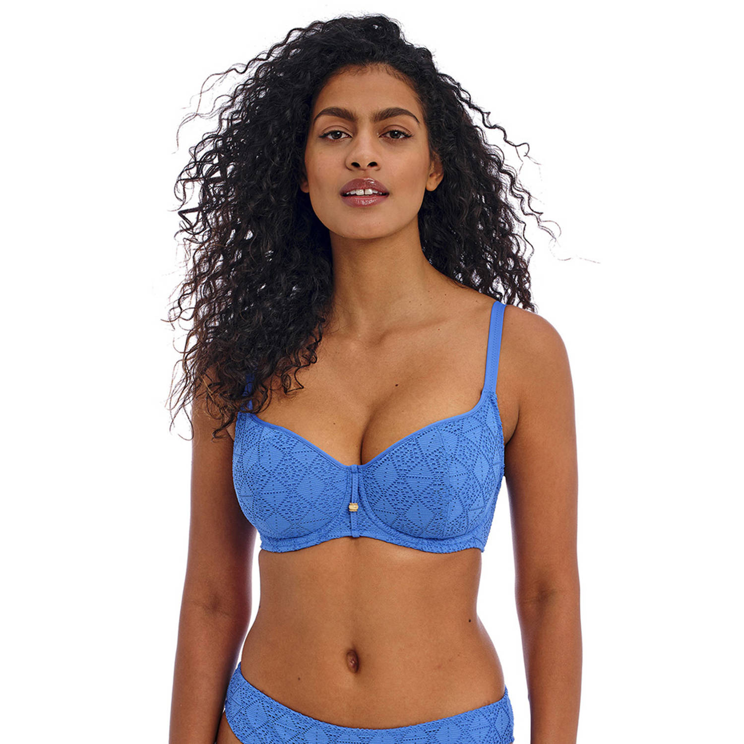 Freya voorgevormde crochet beugel bikinitop Nomad Nights blauw