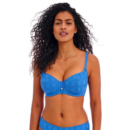 Freya voorgevormde crochet beugel bikinitop Nomad Nights blauw afbeelding
