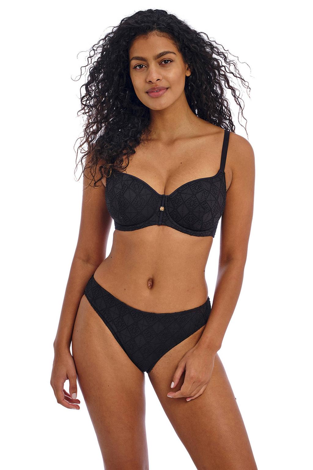 Freya crochet bikinibroekje Nomad zwart