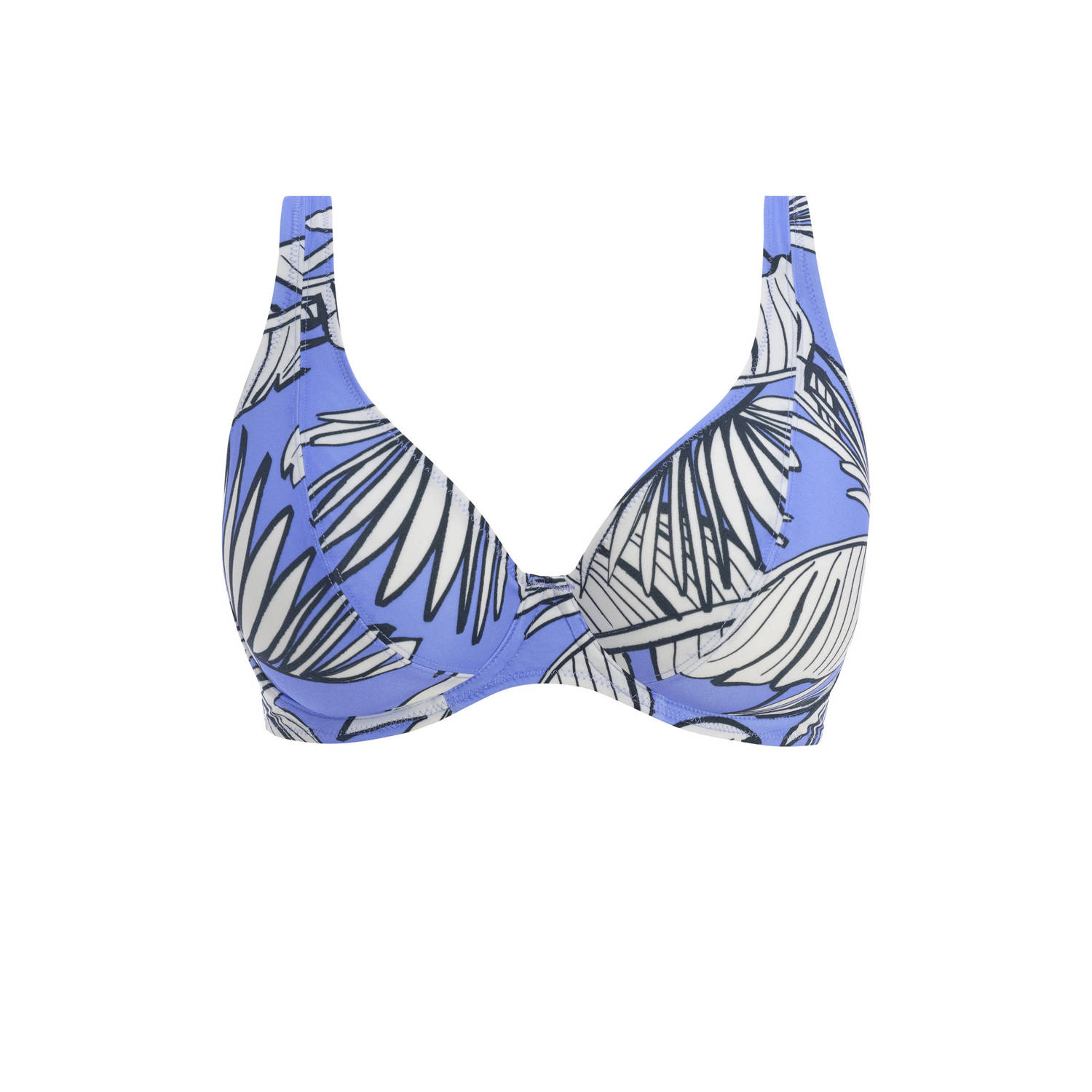 Freya niet-voorgevormde beugel bikinitop Mali Beach blauw wit
