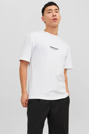 regular T-shirt JORVESTERBRO met printopdruk wit
