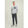 JACK & JONES PANTS STUDIO tapered fit cargobroek JPSTACE asphalt