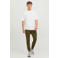 JACK & JONES PANTS STUDIO slim fit joggingbroek JPSTWILL met logo olijfgroen