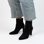 thumbnail: Manfield   suède enkellaarzen blauw