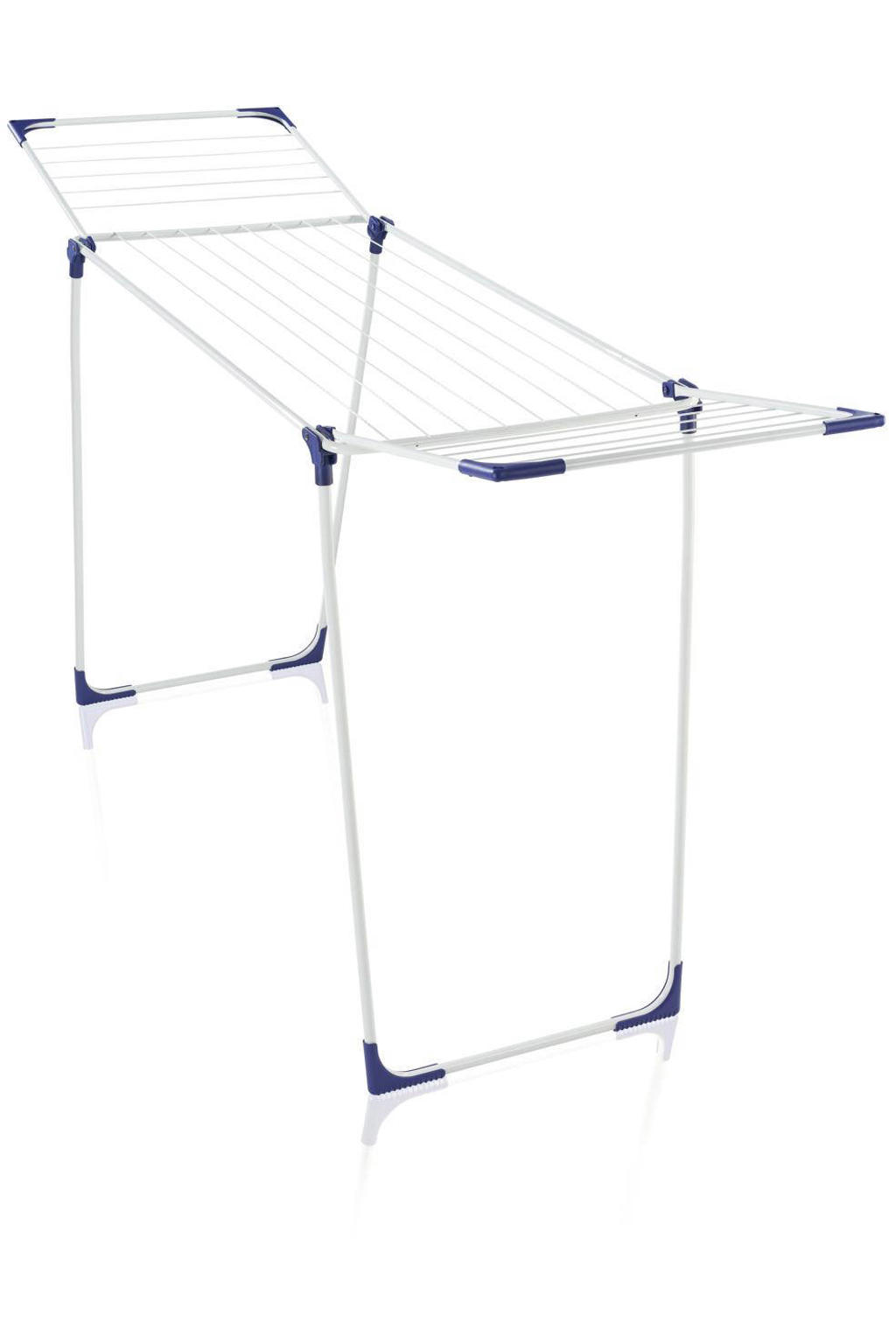 KADAX Plafondwasdroger, wasdroger voor het plafond 6, wanddroger met polyethyleen beklede stalen spijlen, plafonddroger, draagvermogen 12 kg (6x 140/wit