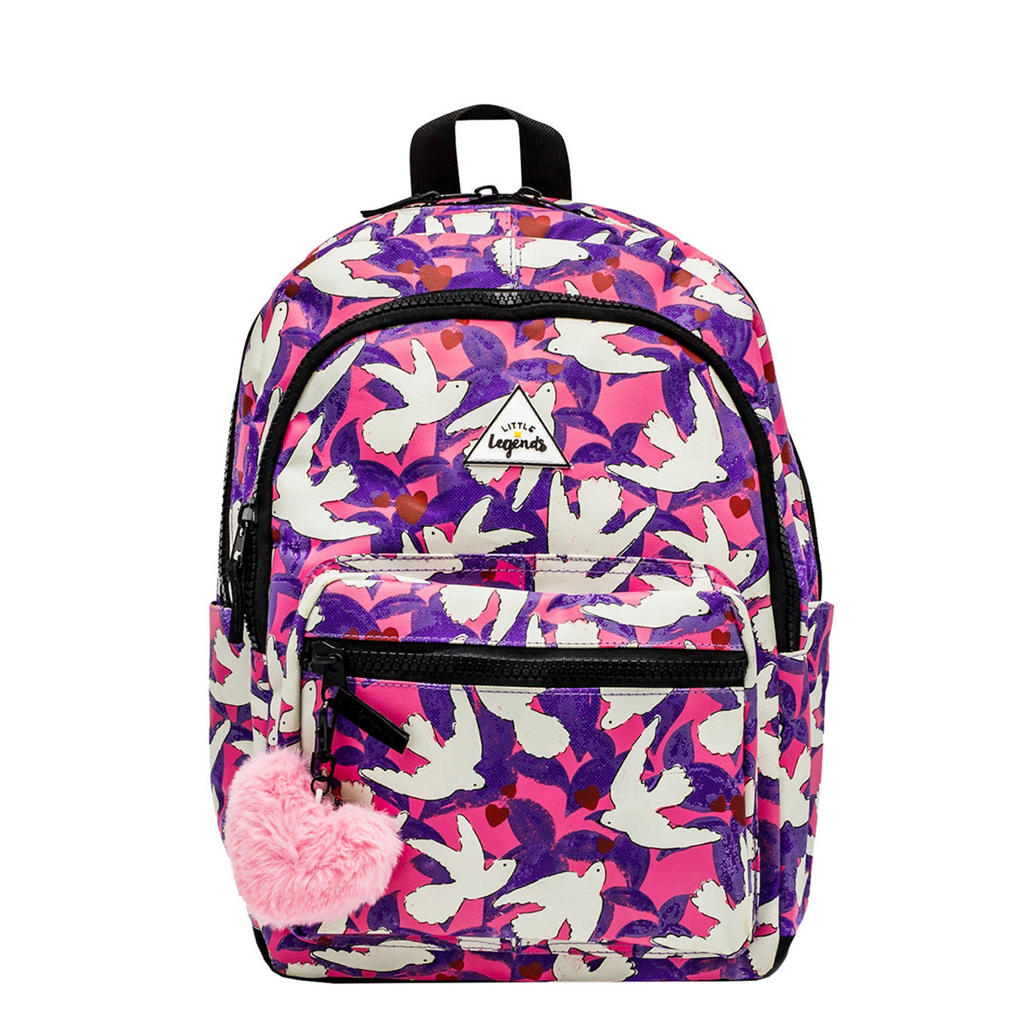 Little Legends rugzak Love Bird L paars Little Legends rugzak Love Bird L paars