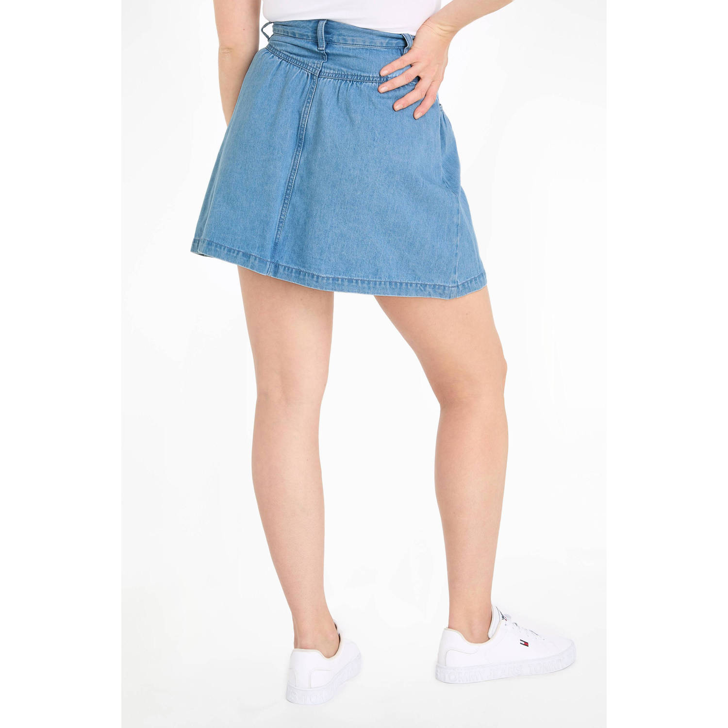 Tommy Jeans Korte Denim Rok voor Vrouwen Blue Dames