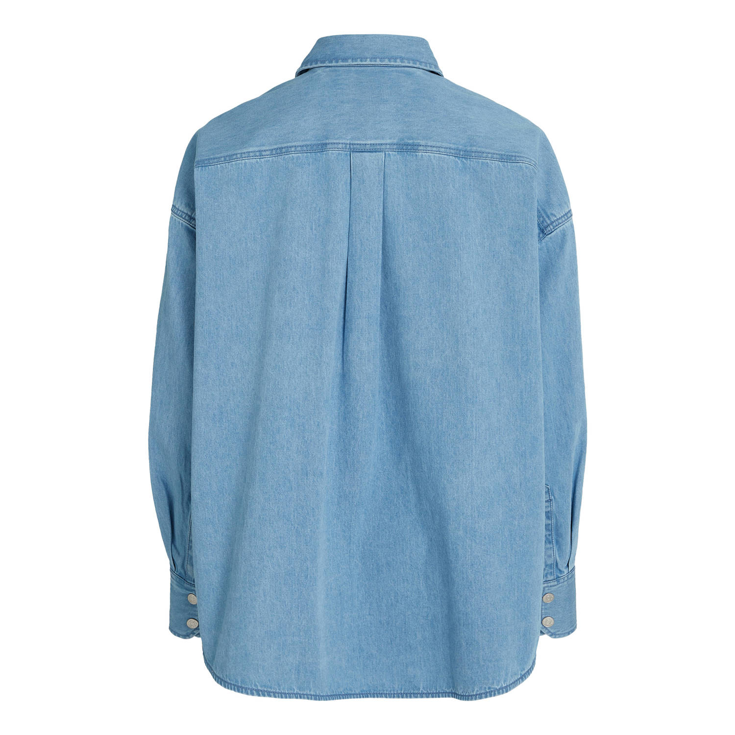 Tommy Jeans blouse van biologisch katoen medium blue denim