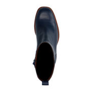 thumbnail: Manfield leren enkellaarzen blauw