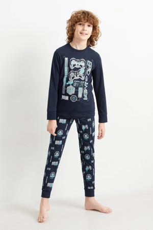   pyjama - set van 2 donkerblauw
