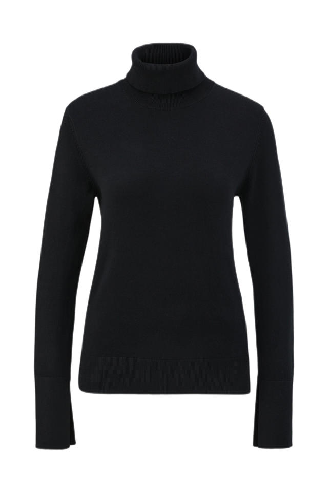 BLACK LABEL fijngebreide trui zwart wehkamp