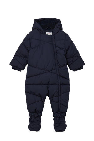 baby winterpak met voetjes donkerblauw
