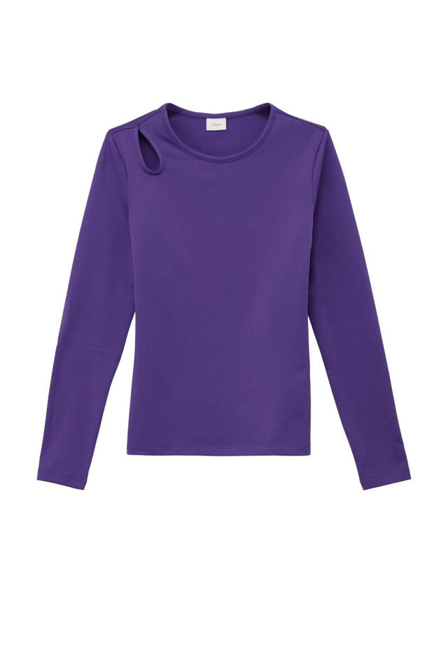 Longsleeve Paars Shirt Lange Mouwen Shirt Lange Mouw Bio Katoen