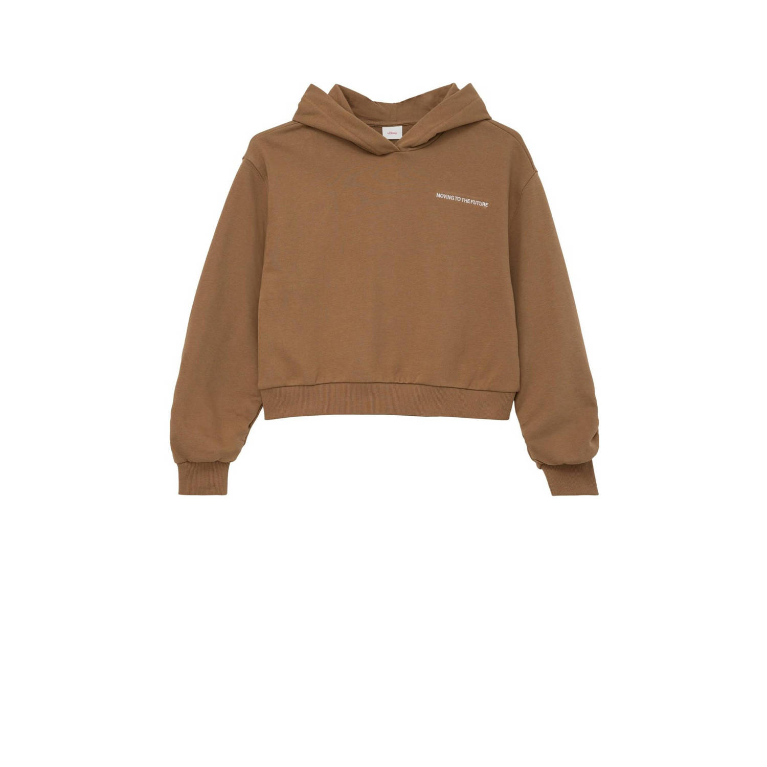 S.Oliver hoodie camel Sweater Bruin Effen 140 | Sweater van